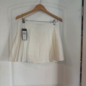BCBG - never worn with tags - ivory pleated mini skirt